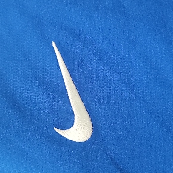 Nike Women's Stock Short Sleeve Softball Windshirt Royal Blue and Black Top , M - Picture 8 of 9